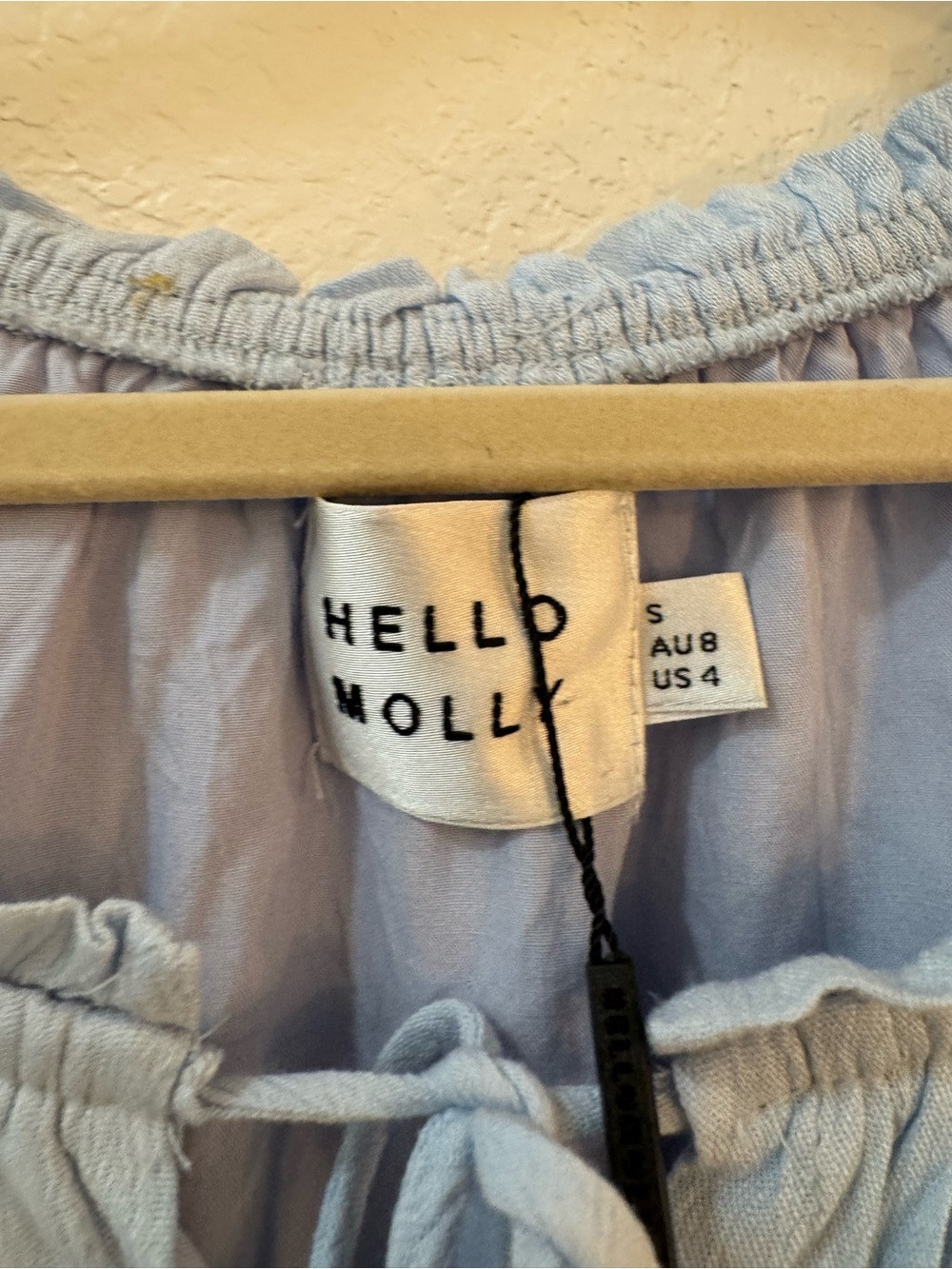 Hello Molly High Above the Clouds Tiered Midi Dress Cottagecore Feminine SZ 4 - Picture 10 of 16